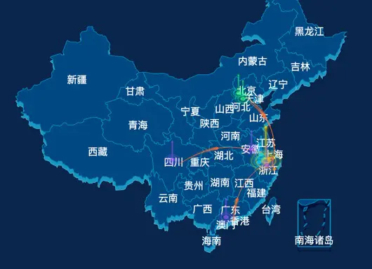Echarts 中国地图map