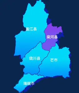 Echarts 德宏州地图 