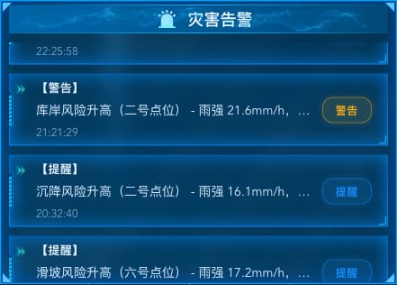 灾害告警