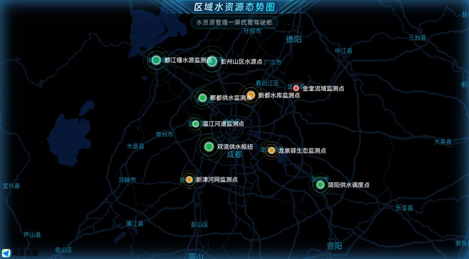 区域水资源态势图