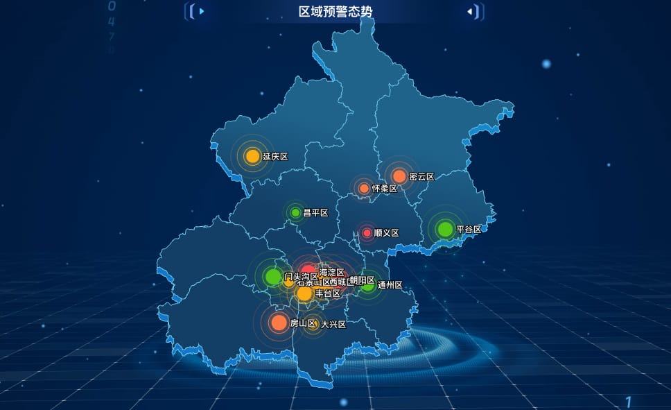 区域预警态势