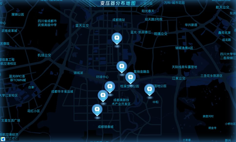变压器分布地图
