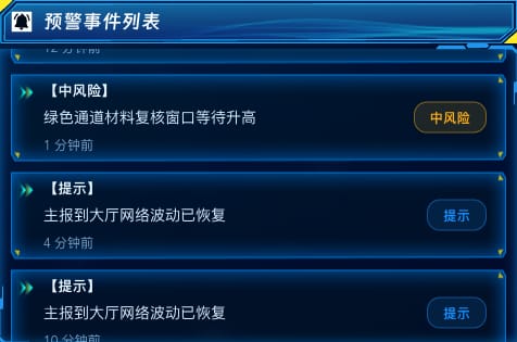 预警事件列表