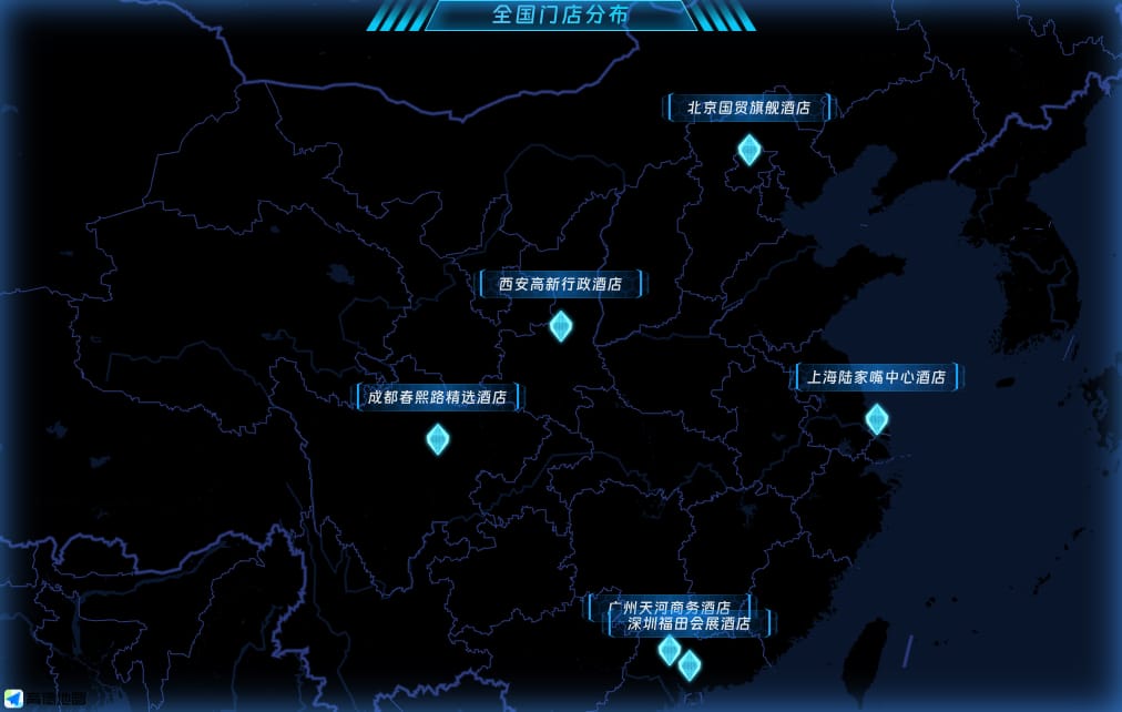 全国门店分布