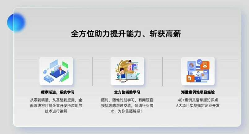 全方位助力提升能力、斩获高薪