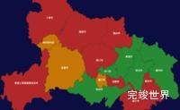 echarts湖北省地图演示实例threejs地图实例
