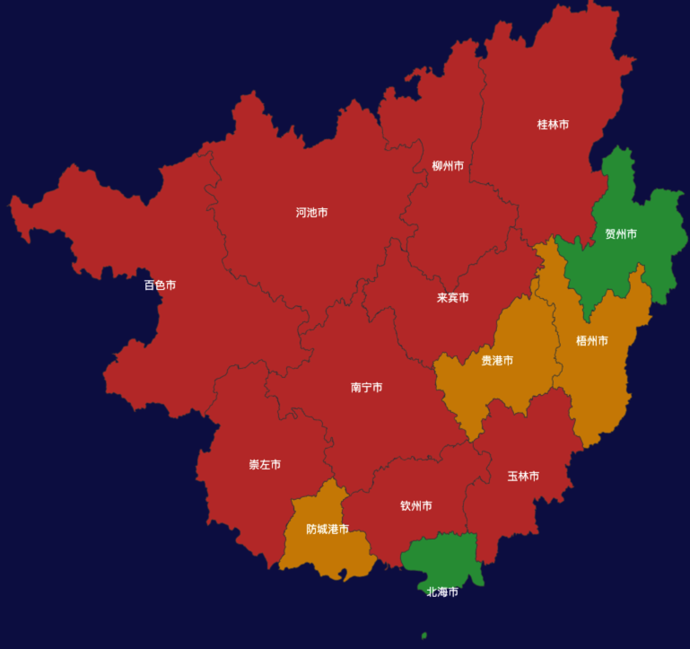 echarts广西壮族自治区效果实例实例代码下载