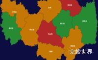 echarts信阳市地图演示实例threejs地图实例