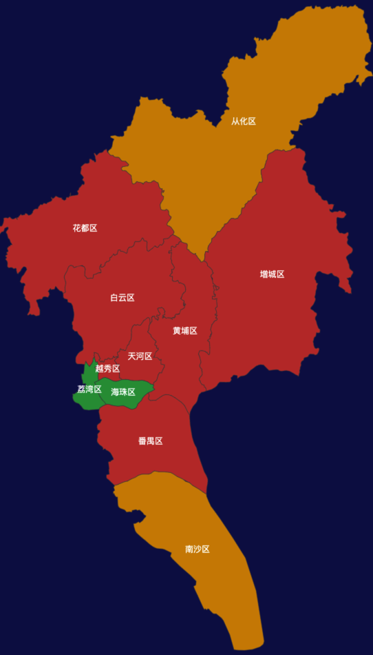 echarts广州市效果实例