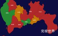 echarts深圳市地图演示实例threejs地图实例