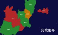 echarts汕头市地图演示实例threejs地图实例