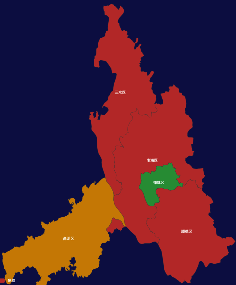 echarts佛山市效果实例