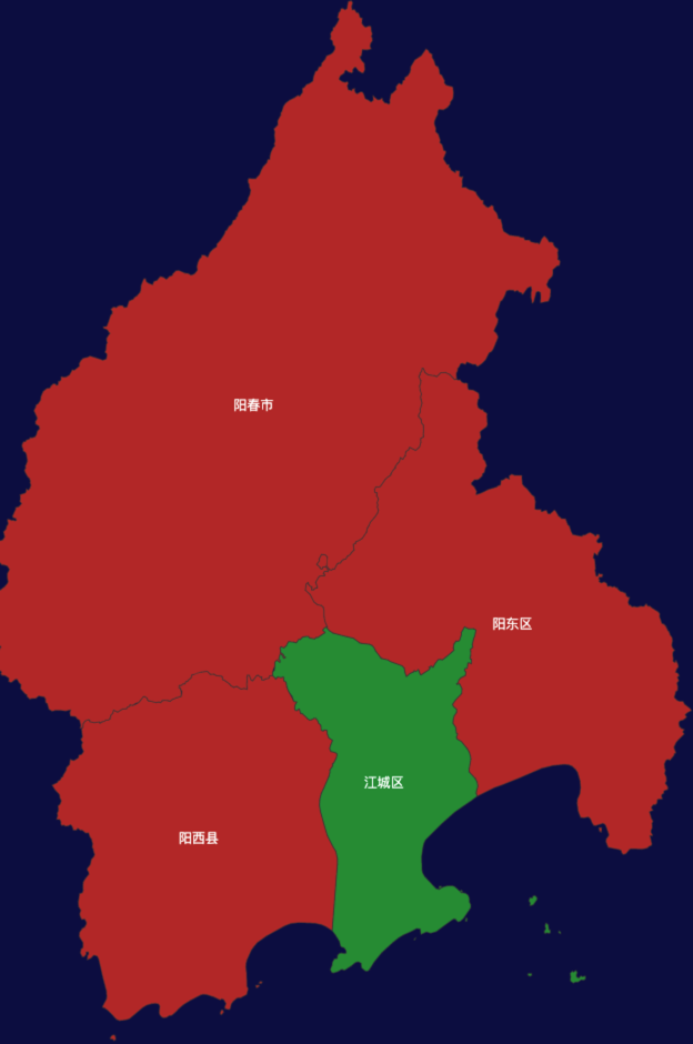echarts阳江市效果实例