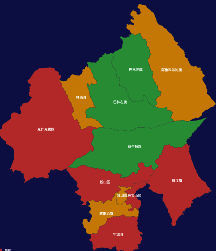 echarts赤峰市效果实例