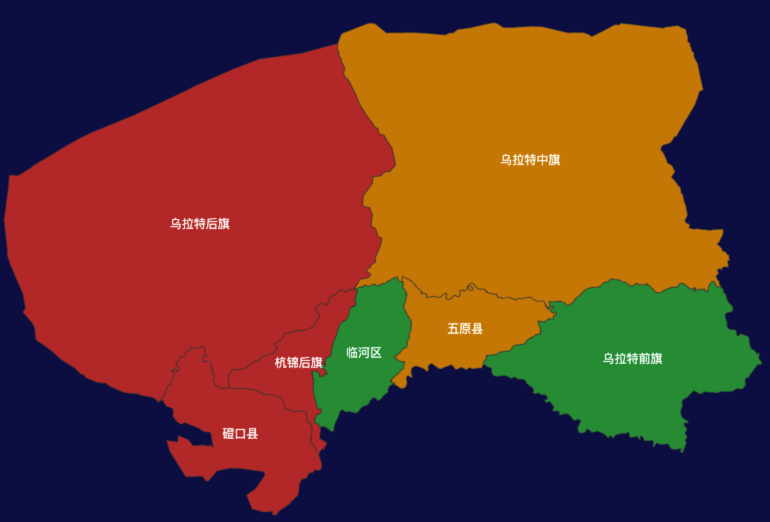 echarts巴彦淖尔市效果实例