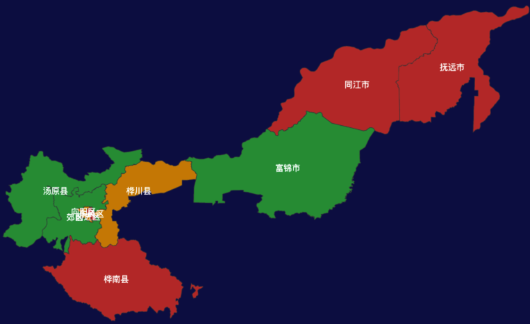 echarts佳木斯市效果实例