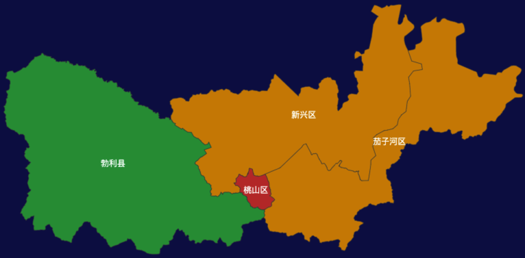 echarts七台河市效果实例