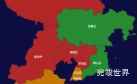 echarts青岛市地图geoJson数据实例下载