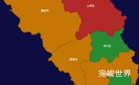 echarts枣庄市地图geoJson数据实例下载