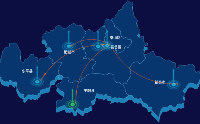 echarts地图仿3d效果