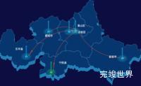 echarts泰安市地图仿3d效果