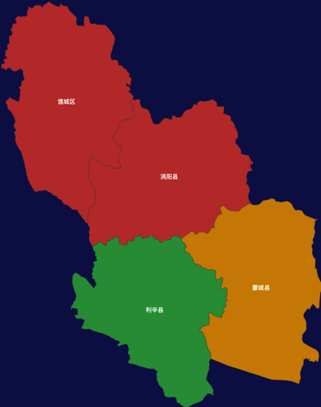 echarts亳州市地区地图geoJson数据