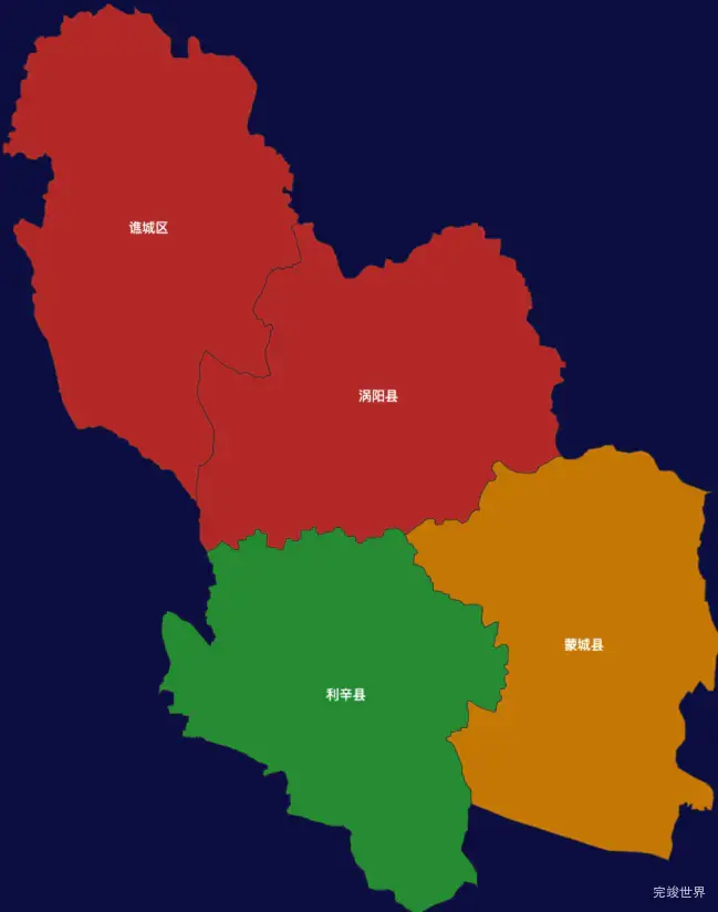 echarts亳州市地区地图geoJson数据