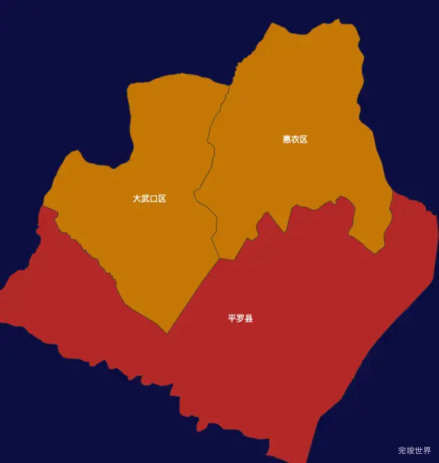 echarts石嘴山市地区地图geoJson数据