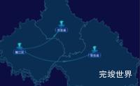 echarts资阳市地图点击跳转到指定页面效果实例