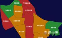 echarts天津市河西区地图定义颜色效果实例