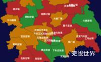 echarts天津市武清区geoJson地图渲染效果