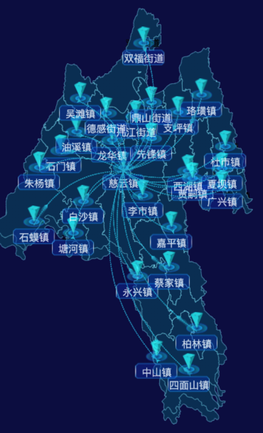 03 echarts重庆市江津区地图仿3d效果
