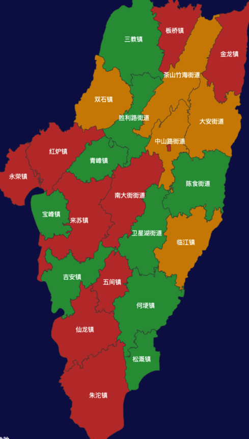 永川区geoJson地图渲染实例