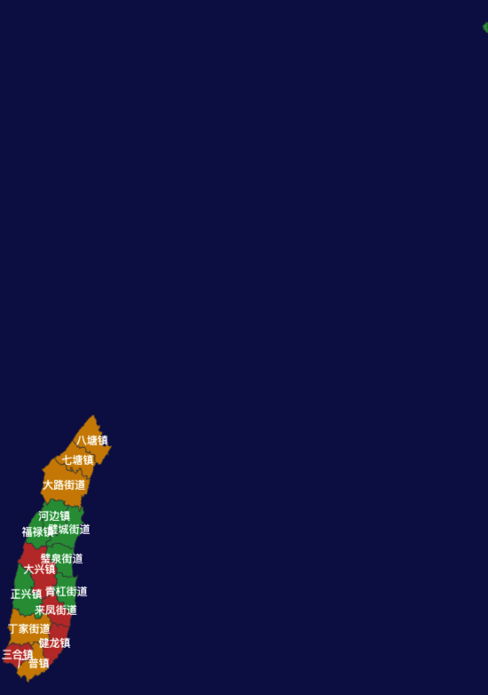 璧山区geoJson地图渲染实例