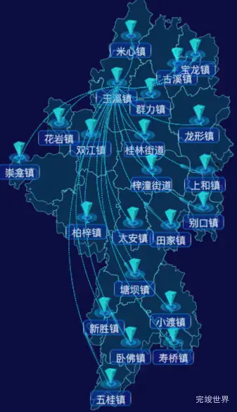 03 echarts重庆市潼南区地图仿3d效果