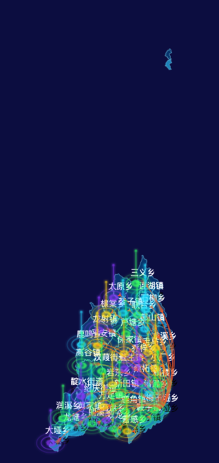 02 echarts重庆市彭水苗族土家族自治县地图仿3d效果