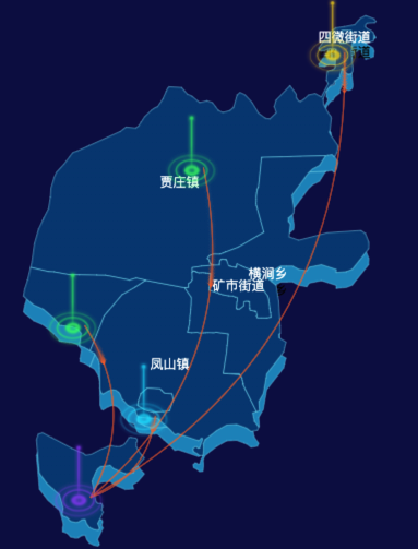 02 echarts石家庄市井陉矿区地图仿3d效果
