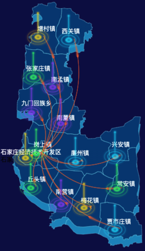 02 echarts石家庄市藁城区地图仿3d效果