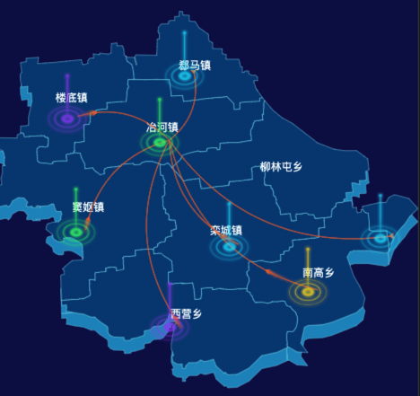 02 echarts石家庄市栾城区地图仿3d效果