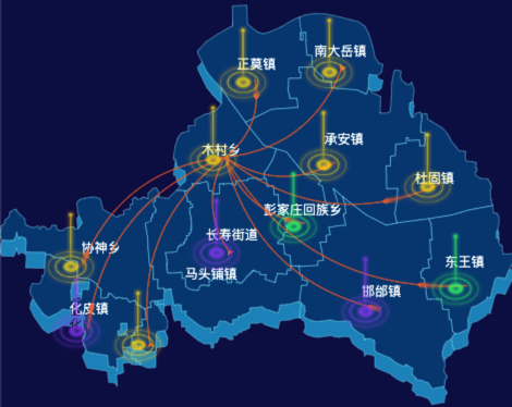 02 echarts石家庄市新乐市地图仿3d效果