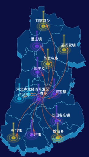 02 echarts秦皇岛市卢龙县地图仿3d效果