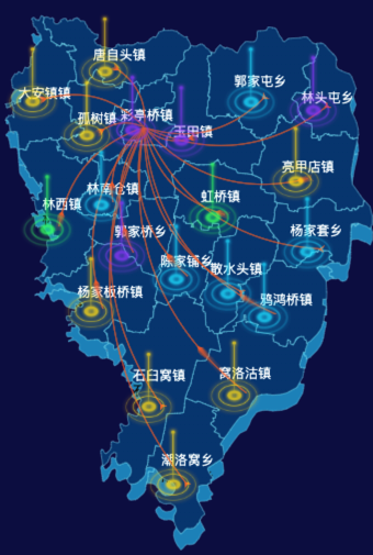 02 echarts唐山市玉田县地图仿3d效果