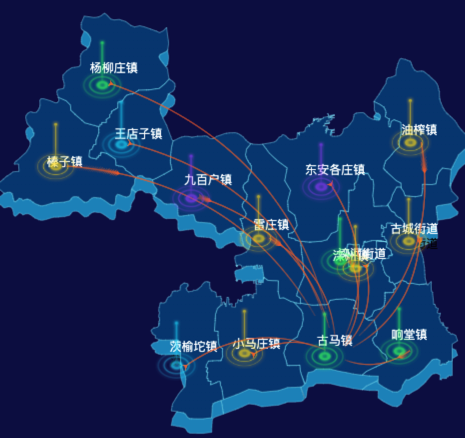 02 echarts唐山市滦州市地图仿3d效果
