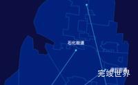 echarts邯郸市复兴区地图自定义引导线代码演示