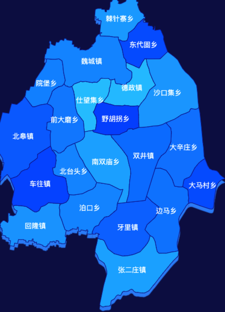 echarts地图visualMap
