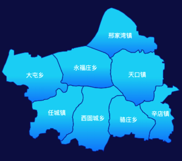 echarts邢台市任泽区颜色渐变