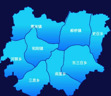 echarts邢台市南和区颜色渐变