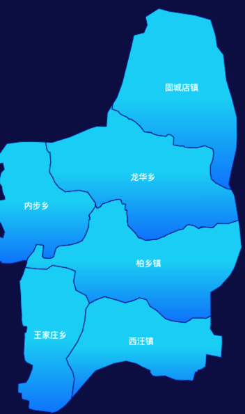 echarts邢台市柏乡县颜色渐变
