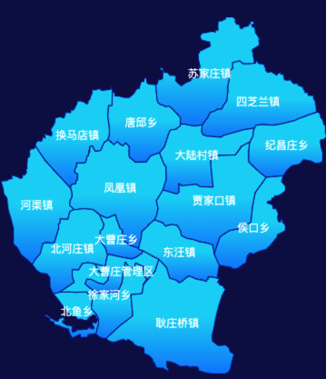 echarts邢台市宁晋县颜色渐变