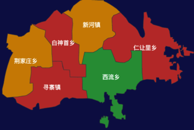 echarts邢台市新河县常规地图效果